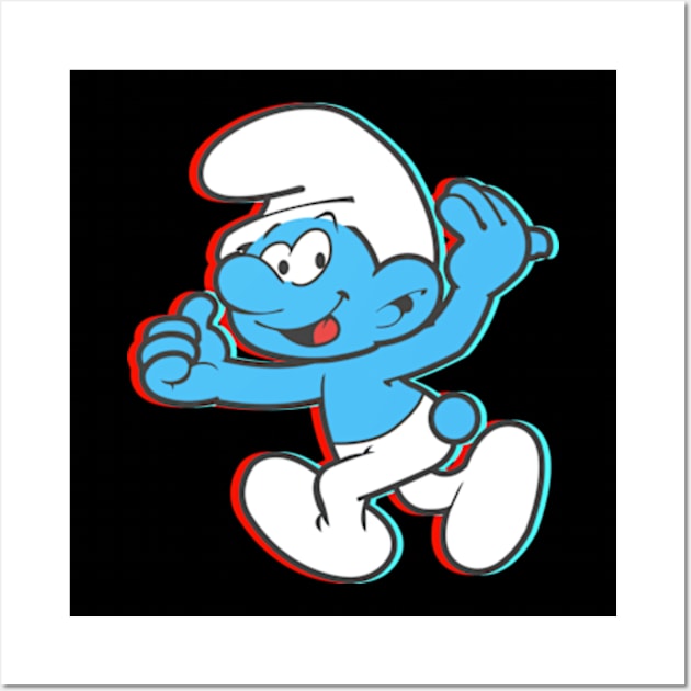 Smurf 3D Smurf Posters and Art Prints TeePublic